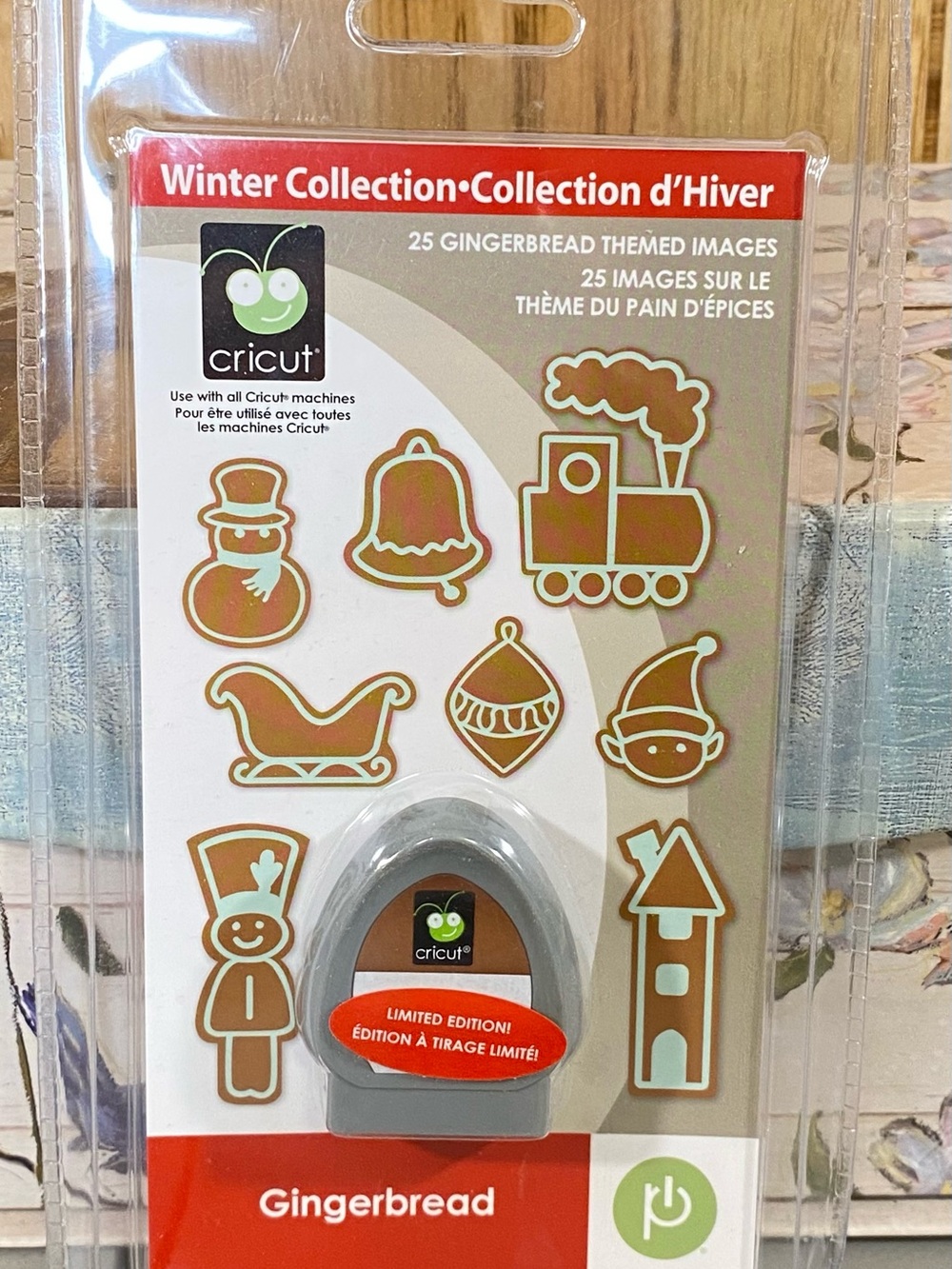 Cricut Gingerbread Cartridge Winter Collection 25 Holiday Theme Die Cuts NWT